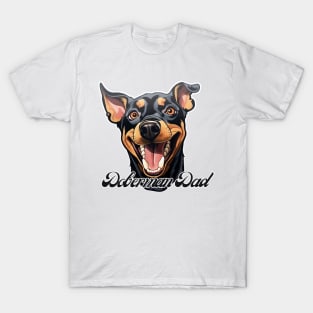 Doberman Dad T-Shirt - Dog Lover Gift, Pet Parent Apparel T-Shirt